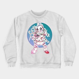 Robot and little bird in nature Crewneck Sweatshirt